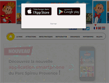 Tablet Screenshot of parc-spirou.com